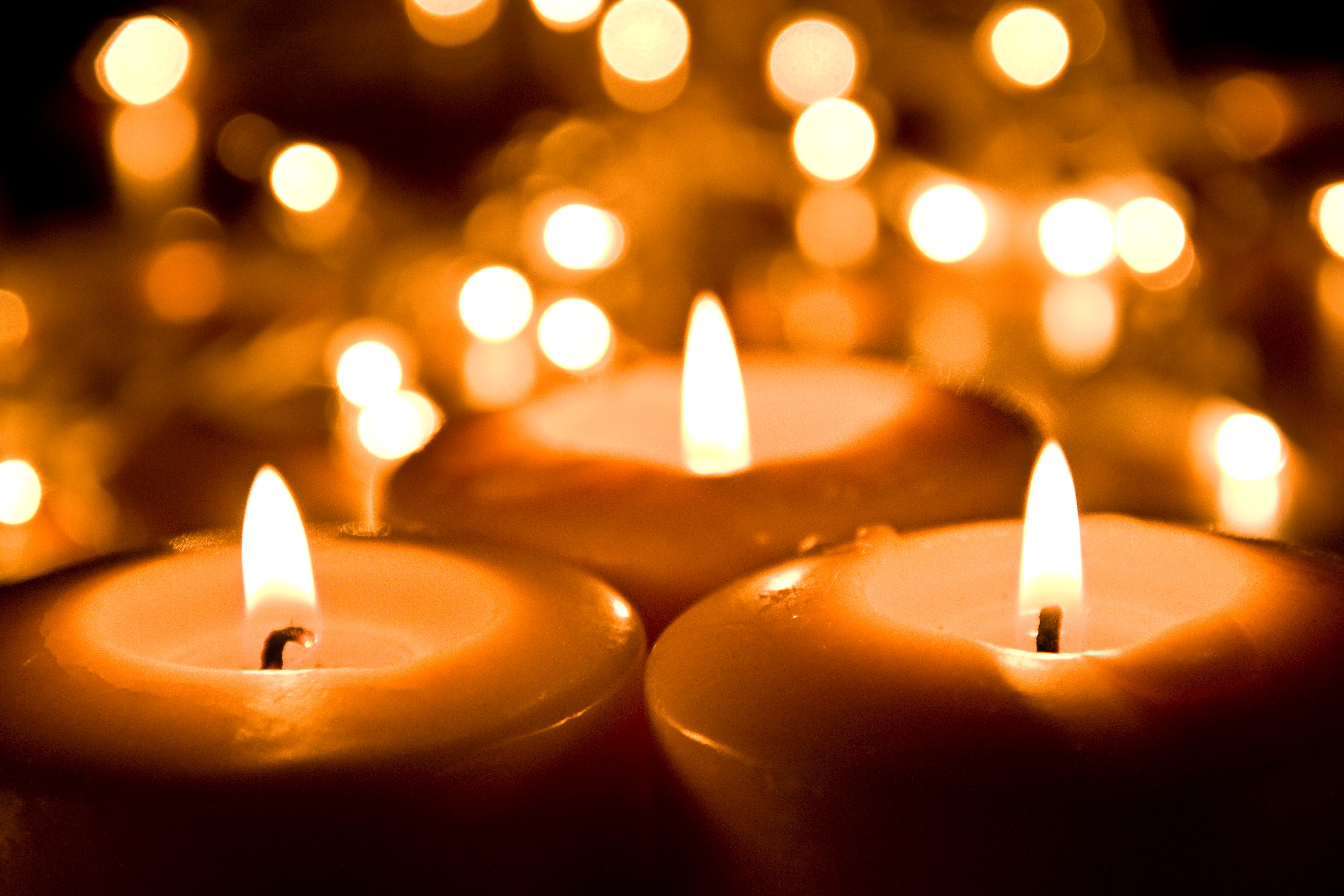candles christian stock photos north cornwall cluster of christmas church service